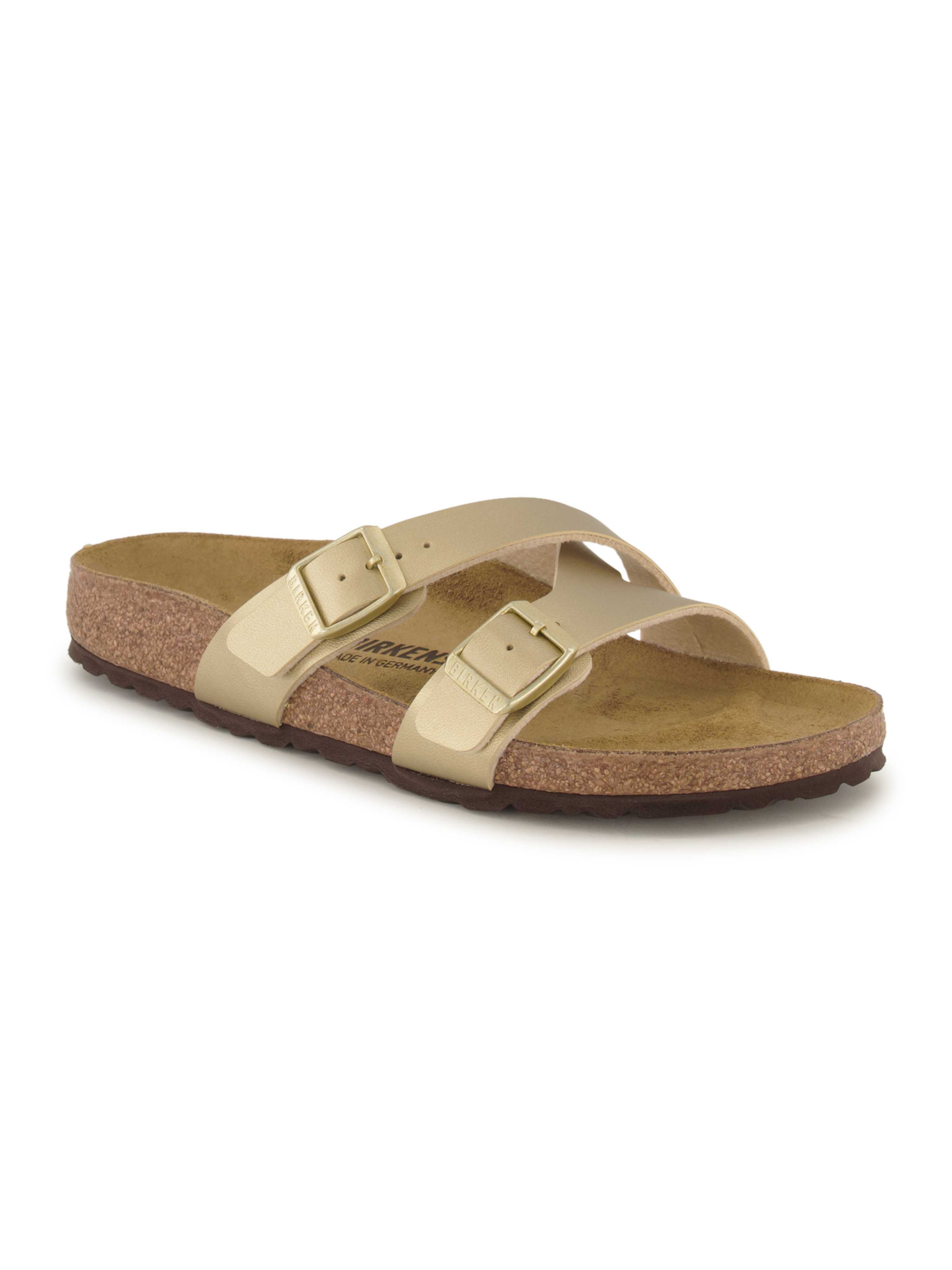 Birkenstock Pantolette, Damen , Gold 38