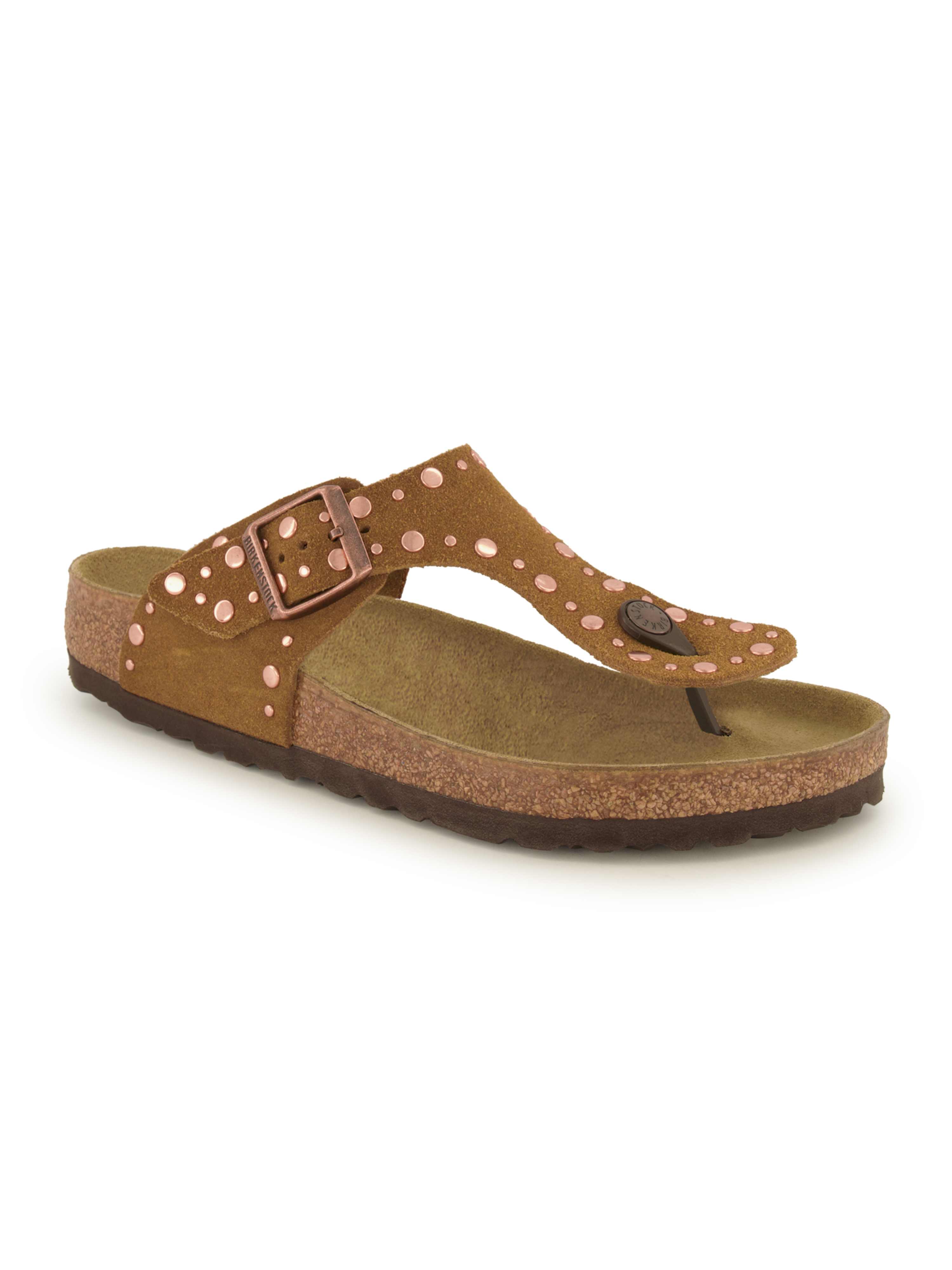 Birkenstock Pantoletten-Zehentrenner, Damen , Braun 38