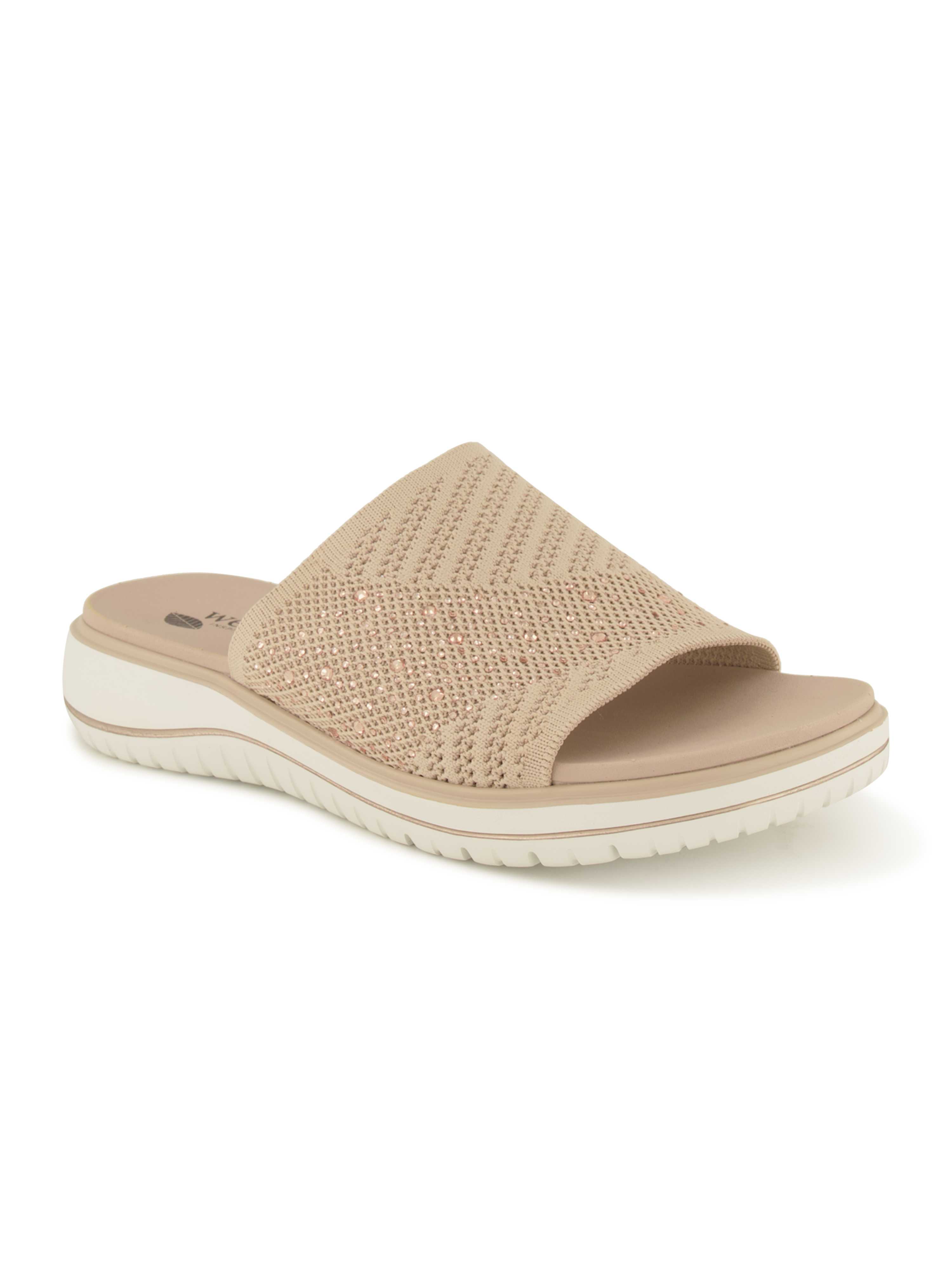 Wellness Offener Hausschuh, Damen , Beige 36