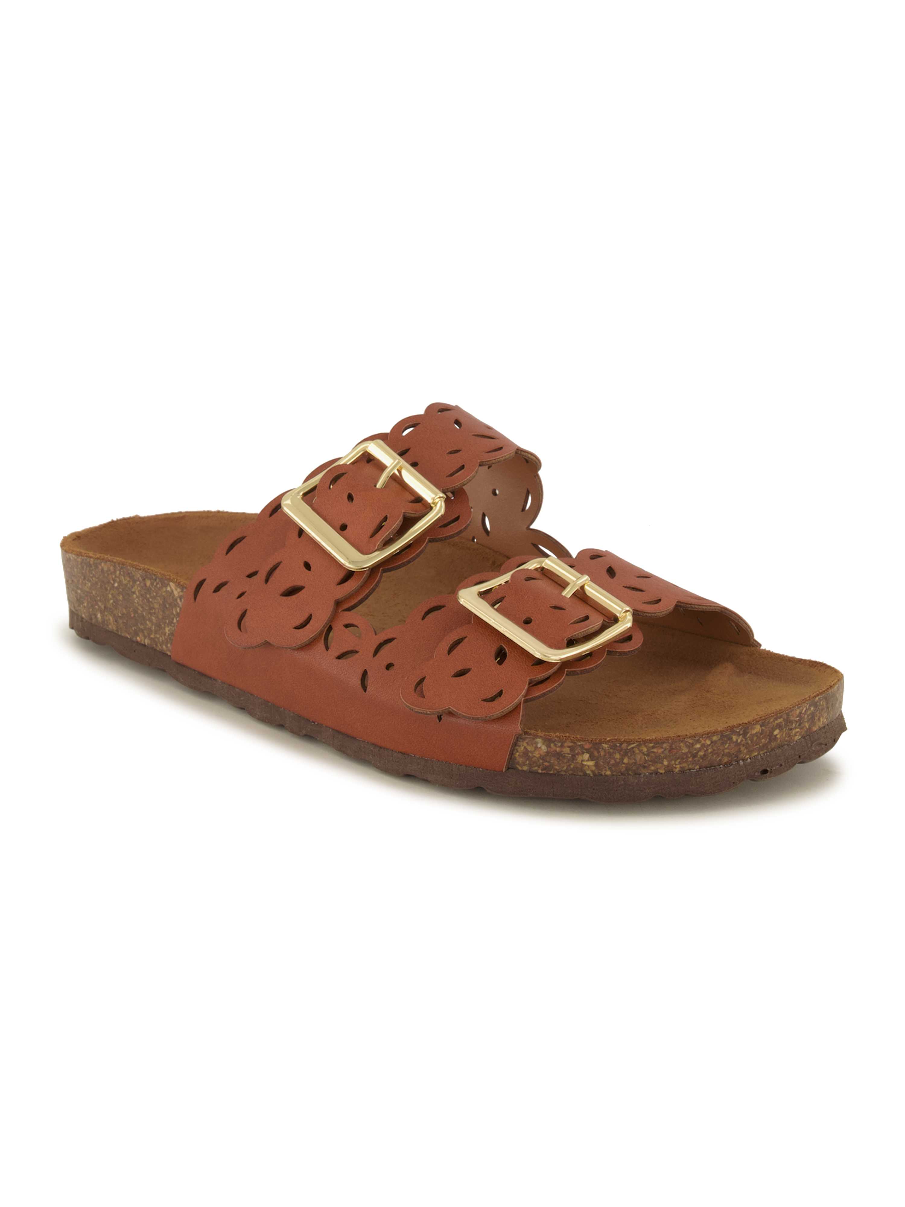 Wellness Offener Hausschuh, Damen , Cognac 36