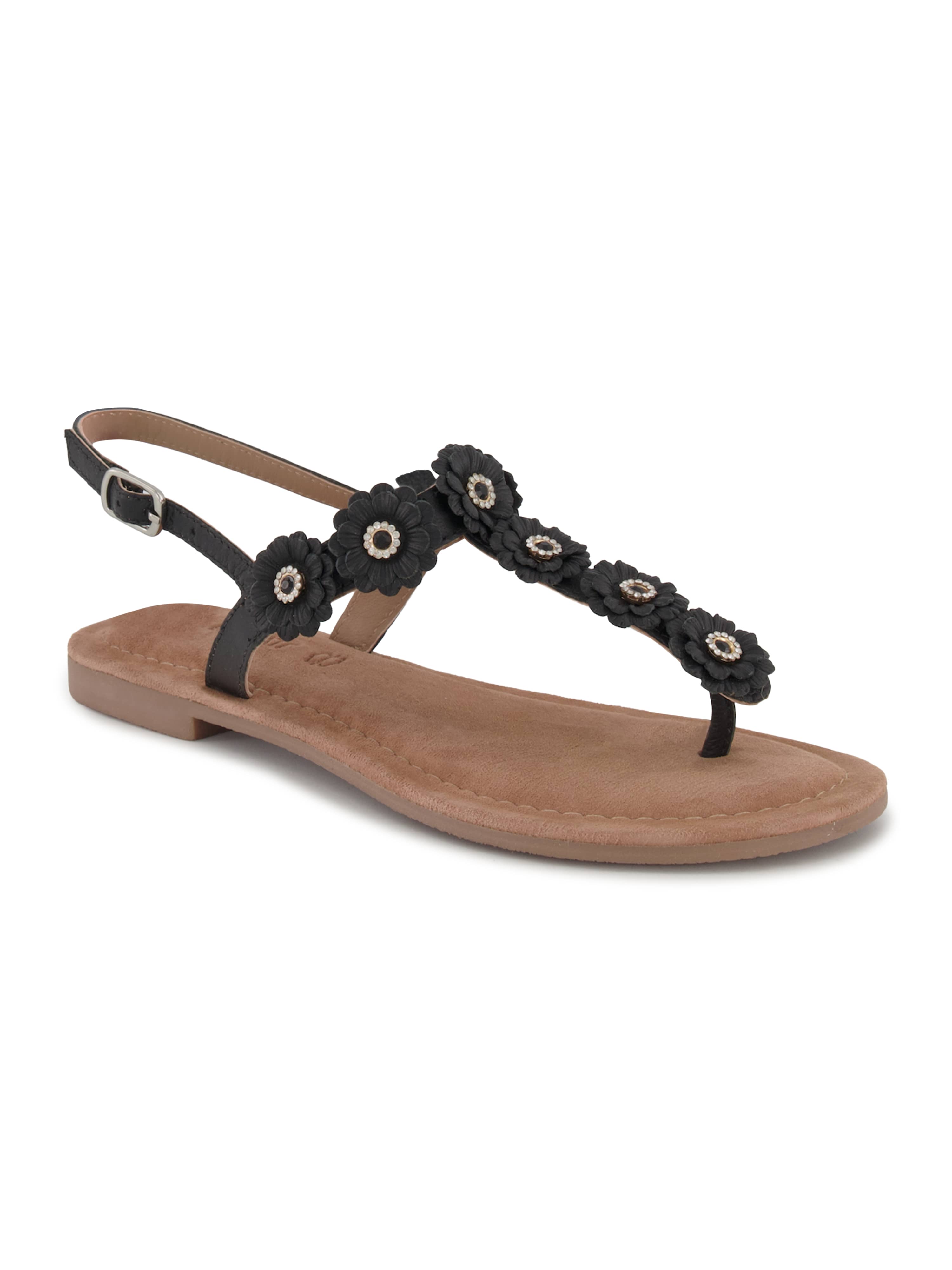 Bagatt Sandalen-Zehentrenner, Damen , Schwarz 36