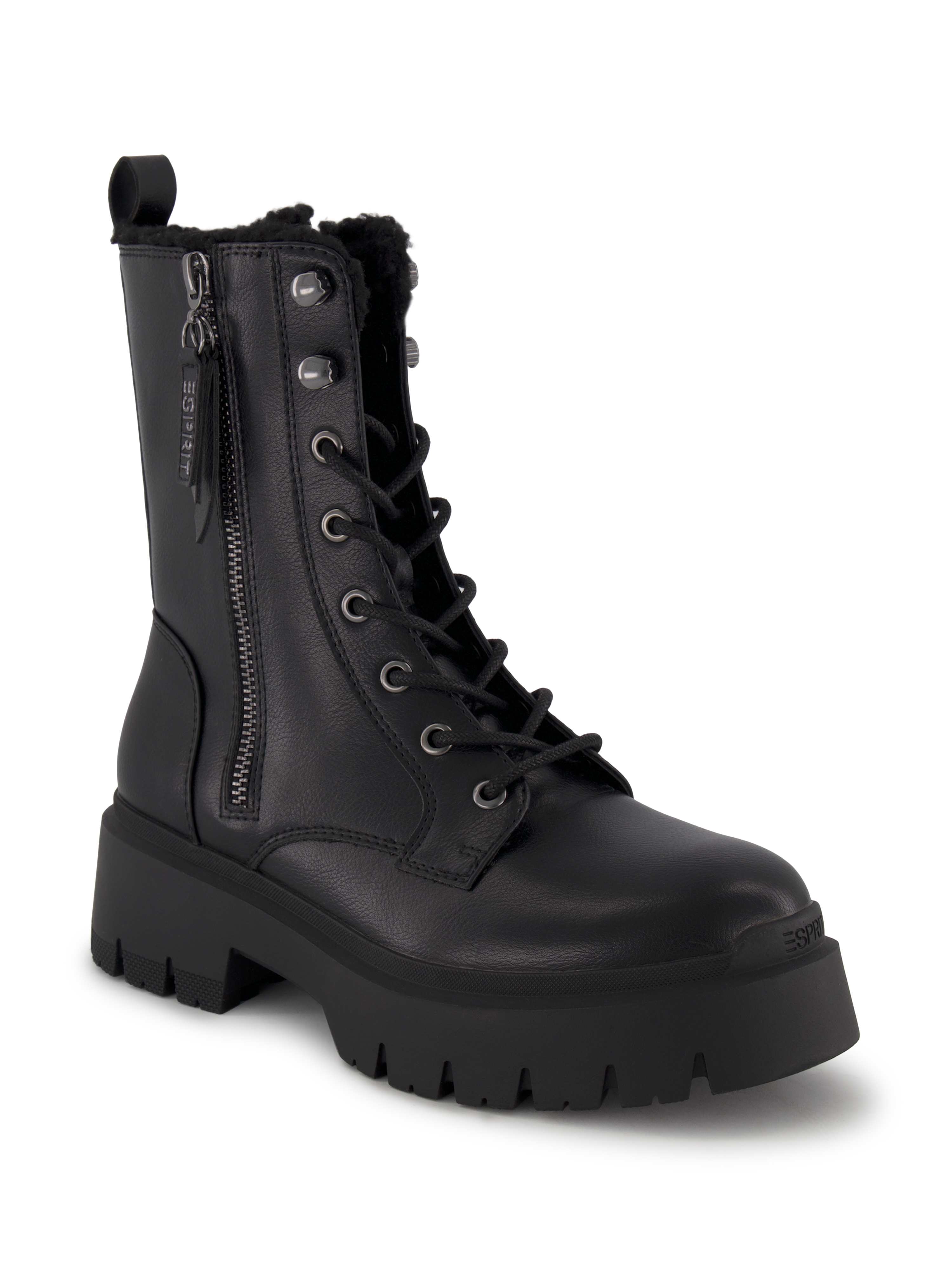 ESPRIT Schnürboots, Damen , Schwarz 36