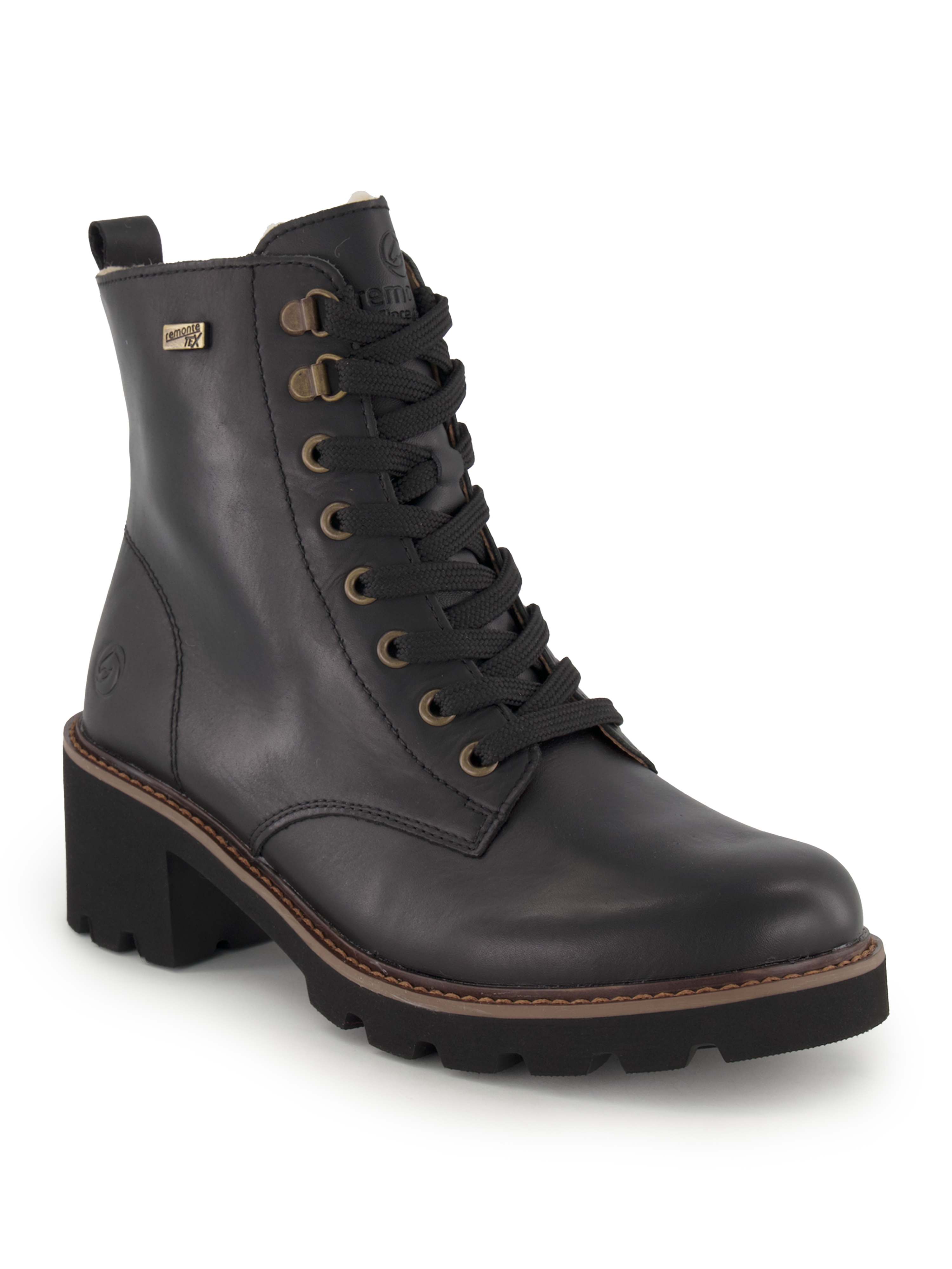 remonte Schnürboots, Damen , Schwarz 37
