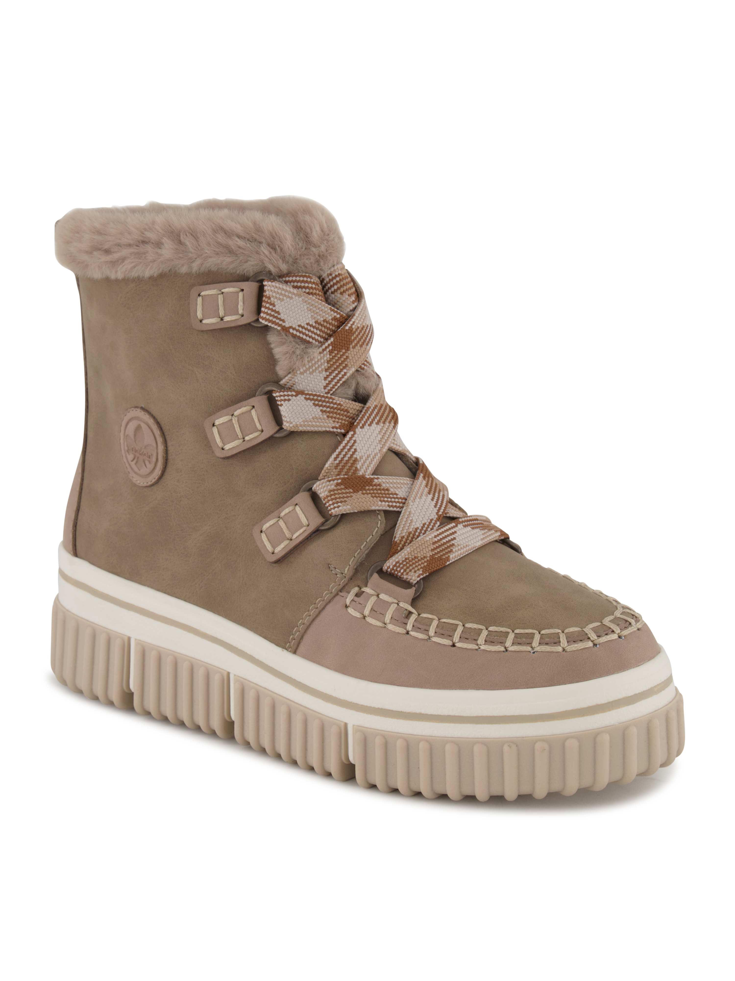 Rieker Schnürboots, Damen , Beige 37