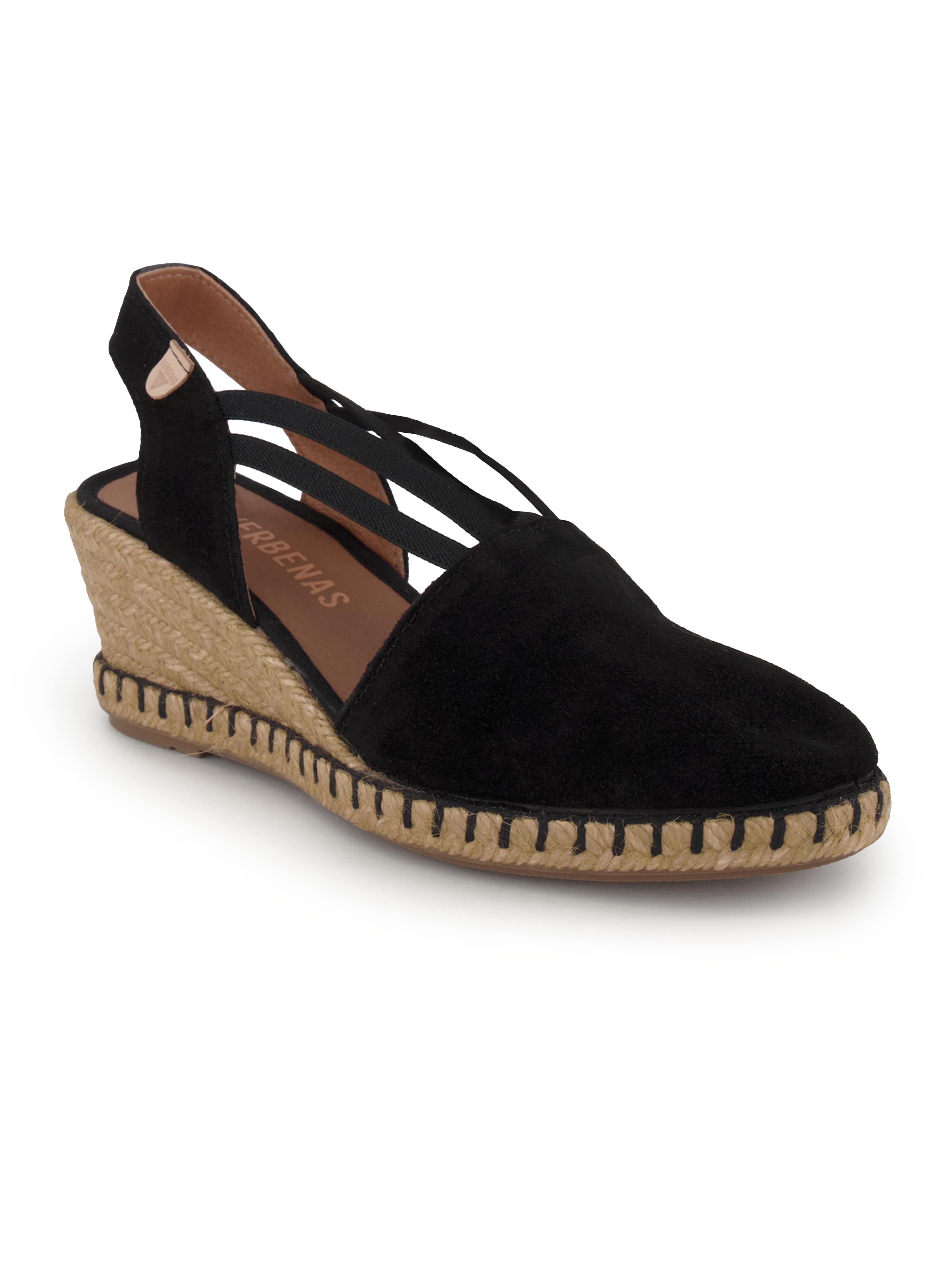 Verbenas Espadrille, Damen , Schwarz 38