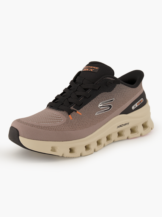 SKECHERS HAND'S FREE SLIP-INS ブラウン Skechers HANDS FREE SLIP-INS ARCH FIT GLIDE Sneaker Braun